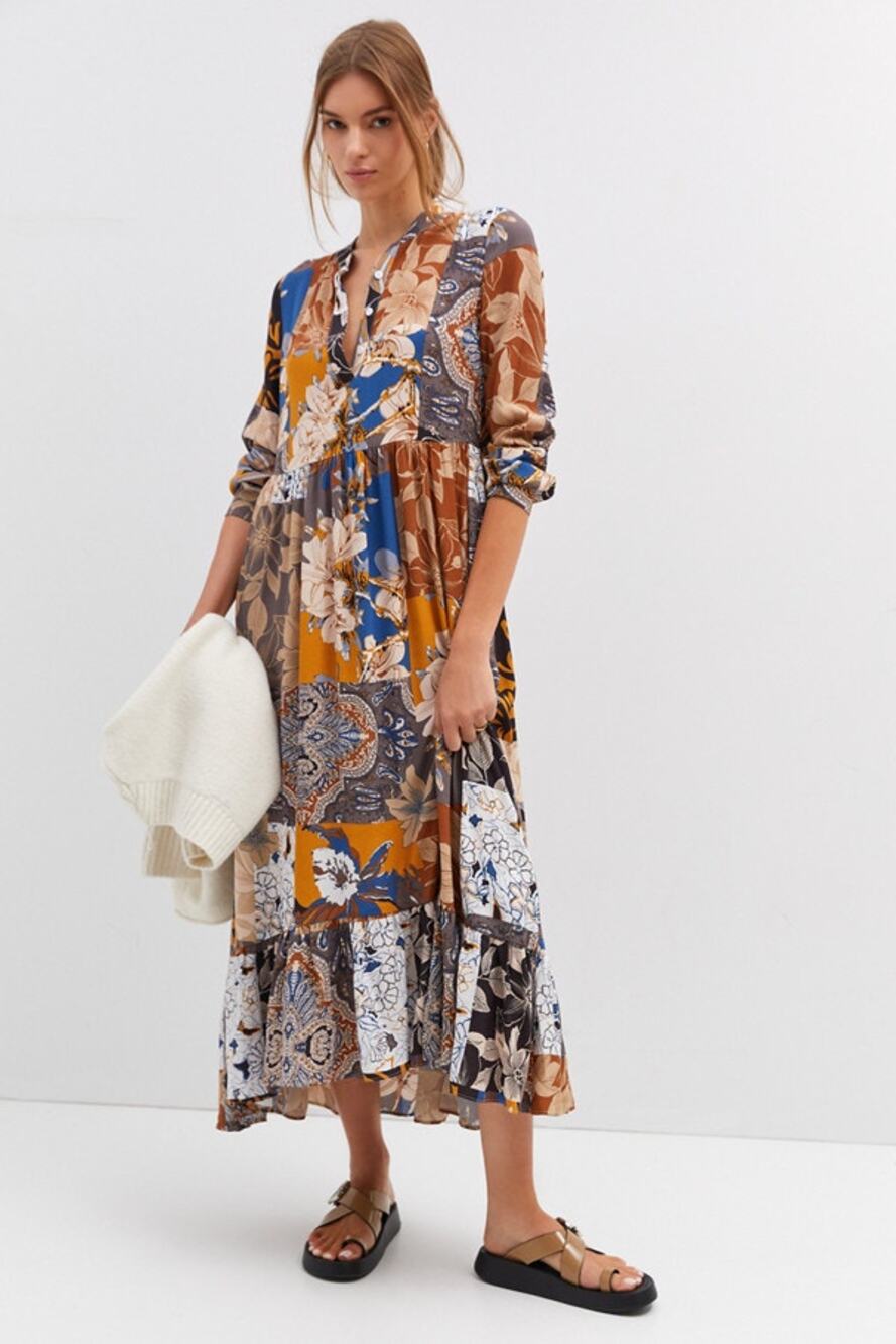 Anthropologie x Mare Mare Lynda Tiered Maxi Dress Size